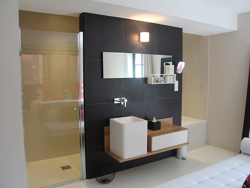Suite Junior avec jacuzzi privatif Hôtel Pont-Levis Carcassonne